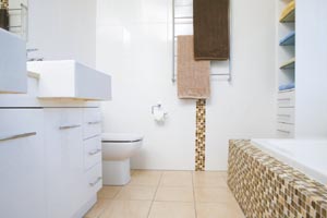 Bright and clean bathroom