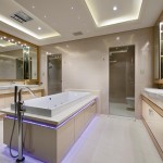 A sophisticated, luxury bathroom design