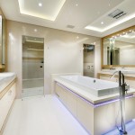 A sophisticated, luxury bathroom design