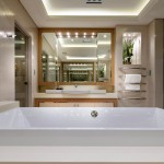 A sophisticated, luxury bathroom design