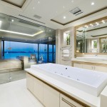 A sophisticated, luxury bathroom design