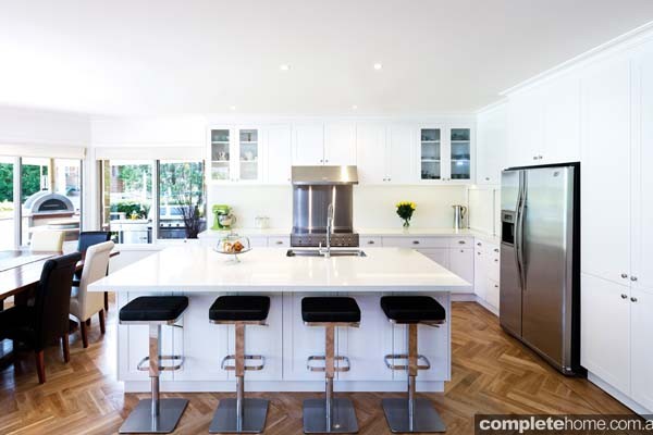 A fresh and contemporary kitchen design from Kitchens by Peter Gill.