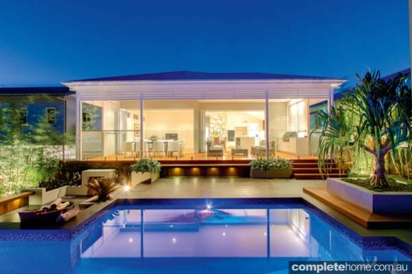 A beautiful pool and alfresco area from Majestic Pools and Landscapes.