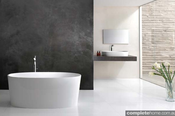 A modern freestanding IOS bath from Victoria and Albert's.