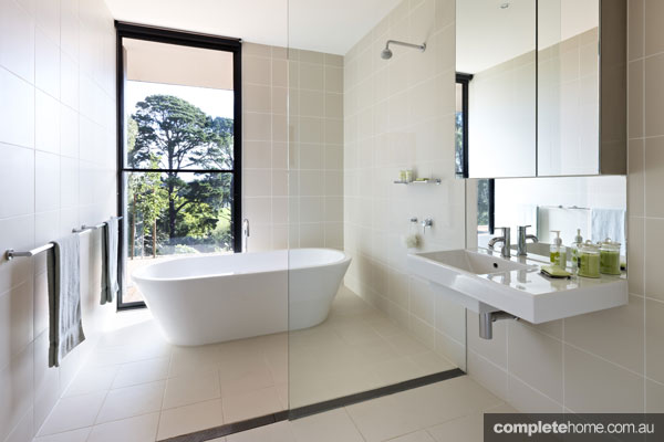 Kyneton bathroom and wetroom as featured in Grand Designs Australia.