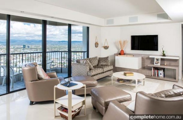 High rise living interior design