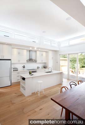 Modular home renovation - kitchen.