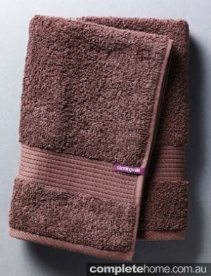 Canningvale Excellence Chocolate coloured bath and spa towel