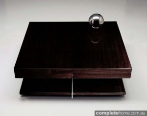 dark rich coffee table noir finish