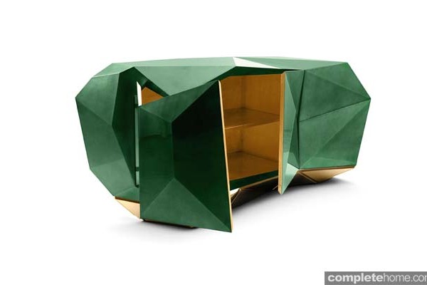 diamond emerald sideboard