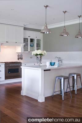 french rustic style kitchen design with french oak floors