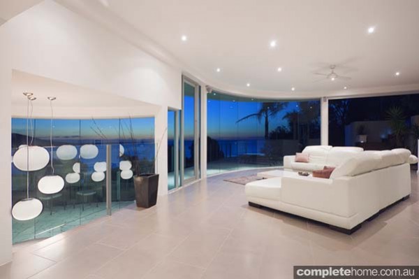 open plan modern lounge 360 views
