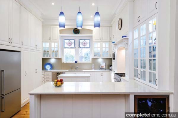 Alby Turner and Sons kitchen designs in Adelaide - we love this chic white kitchen