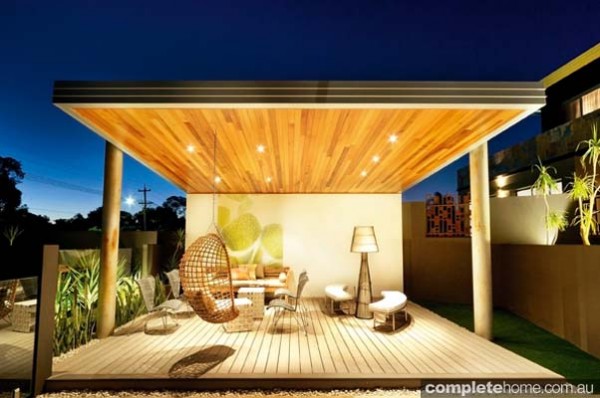 Dianella contemporary wooden outdoor area