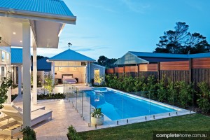 poolside landscaping bayon