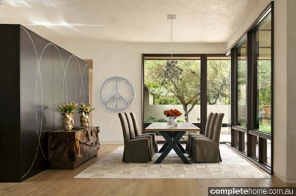 open plan dining room modern