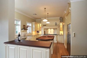 heritage style kitchen timber floorboards