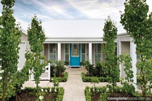 front facade and garden
