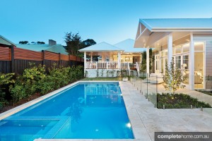 pool landscaping and garden