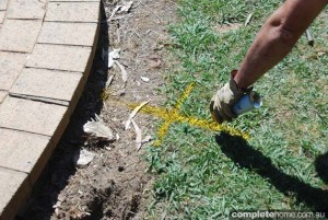 pool fencing ground marking