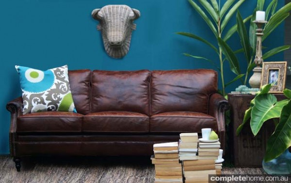 Darcy leather sofa by Cris Bucknall