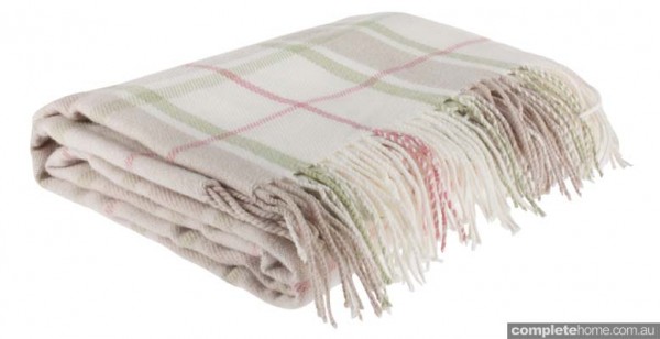 Cottingham Check Apple Green throw