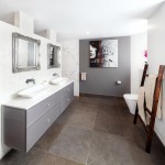 Glitz and glamour in a bathroom design