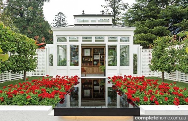 Library in a garden