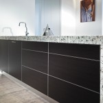 Black and white small kitchen design