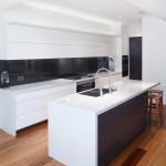 Black and white contemporary kitchen