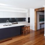 Black and white contemporary kitchen