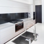 Black and white contemporary kitchen