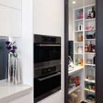 Black and white contemporary kitchen