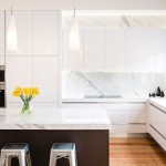 The luxury of the thick slab of Calacatta marble.