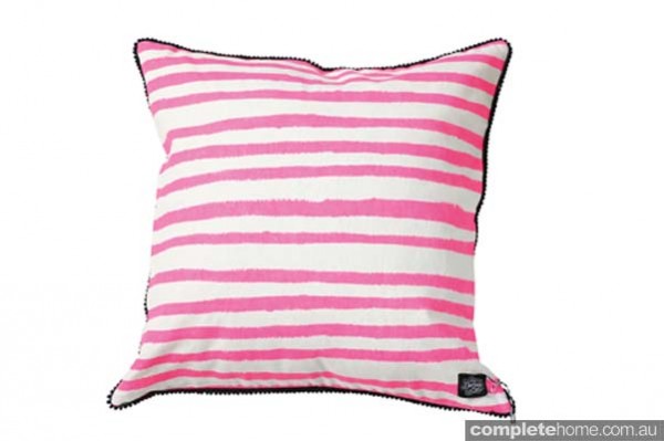 BlueBungalow_967660_PinkPrismStripeCushionCover $70