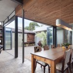 The block might be small, but the glass walls allow the courtyard to be well used
