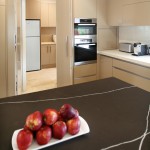 Functional kitchen with hidden laundry