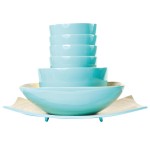 Blue Bamboo Bowls - Set of 7 _de