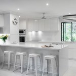 White on white: Minimalist kitchen design
