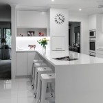 White on white: Minimalist kitchen design