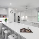 White on white: Minimalist kitchen design