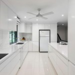 White on white: Minimalist kitchen design