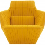 DOMO_Facett armchair mustard_de