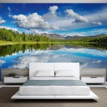 Modern bedroom interior. Minimalism. 3d render.