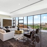 We love: The use of prints in the living room and the contrast between textures