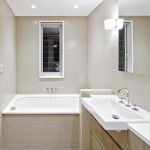 A deep-set bathtub is the perfect vessel to relax in