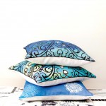 Blue cushions in their new Sisterhood Collection Cushion Range