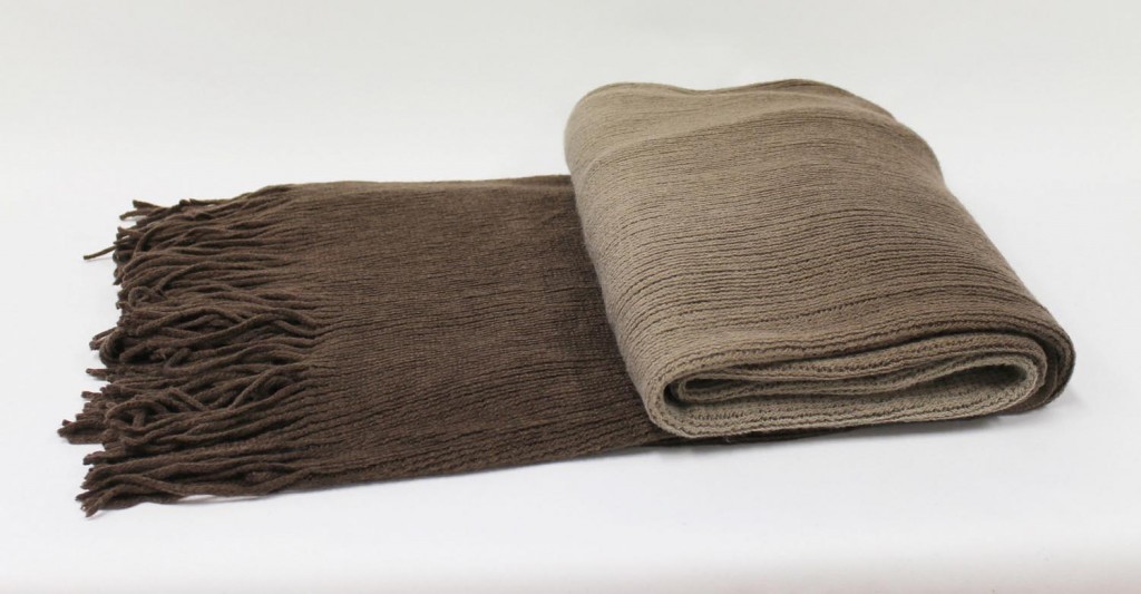 Ombre Throw in Mocha