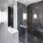 Expert tip: Opting for a smaller basin creates the illusion of space in a guest bathroom