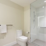 Bathroom with glass coating